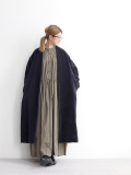 TOUJOURS (トゥジュー) Collarless Relax Coat (ベロアコート)